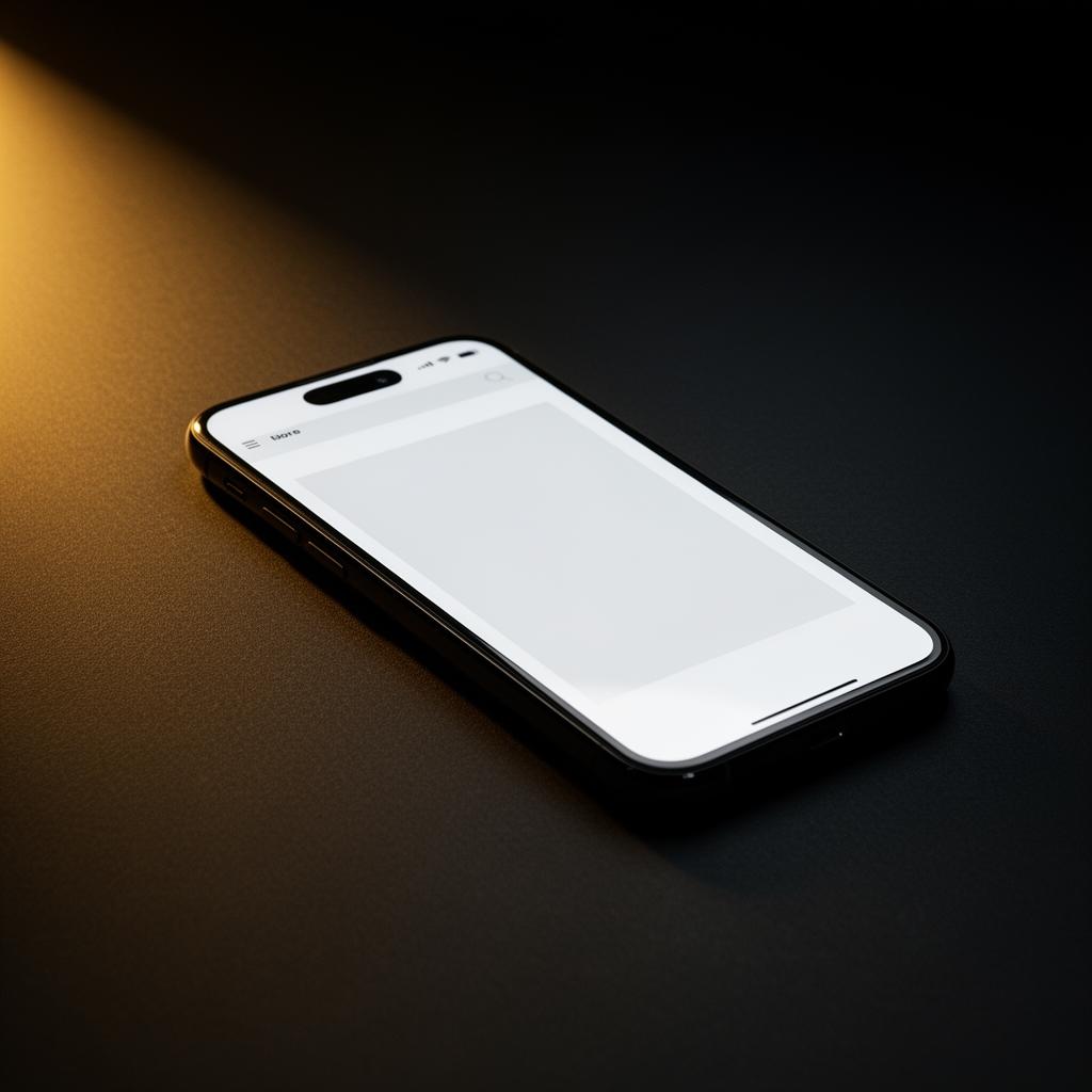 A mobile-first smart website preview in a dark premium workspace